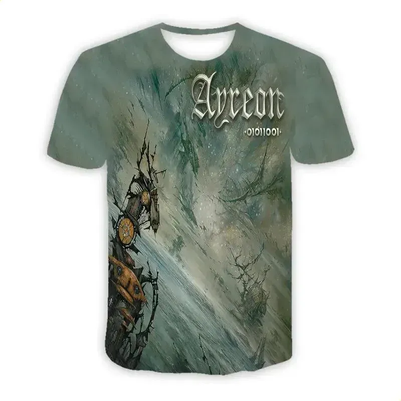 Camisetas Casuais Impressas Em 3d Da Ayreon Band Camisetas D